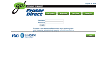 Tablet Screenshot of orders.pgcanada.fraserdirect.ca